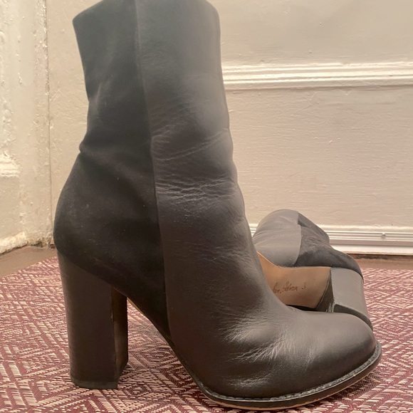 Sam Edelman Reyes Boot Black Suede and Leather - Picture 5 of 9